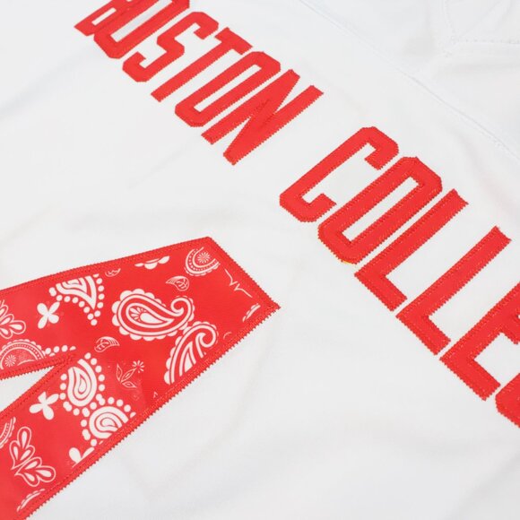 NEW Men's Adidas Boston College Eagles Zay Flowers Welles Bandana Jersey Sz Lg - Picture 5 of 9